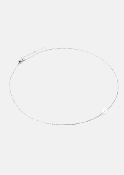Halsband Mini Pearl - Silverpläterat