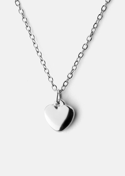 Halsband Heartbeat - Silverpläterat