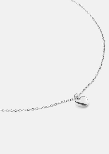 Halsband Heartbeat - Silverpläterat