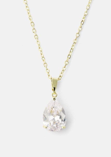 Halsband Luna Teardrop - 18k Guldpläterat