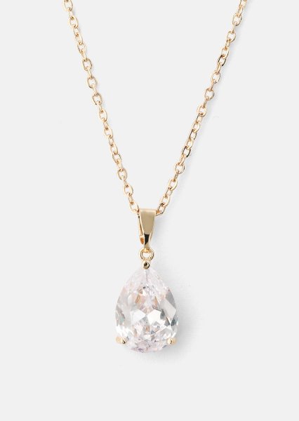Halsband Luna Teardrop - Rose Gold Plated