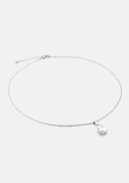 Halsband Luna Teardrop - Silverpläterat