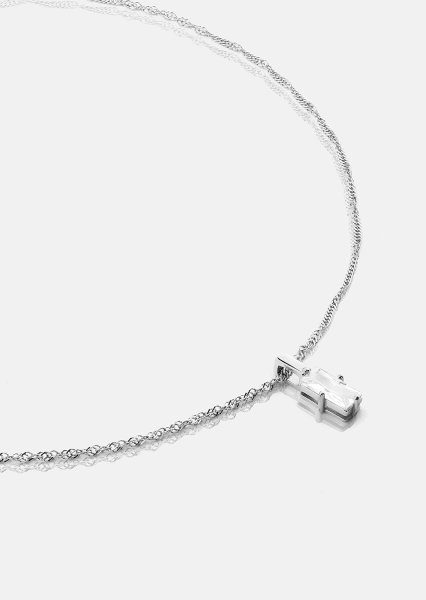 Gleam Halsband – Silverpläterat