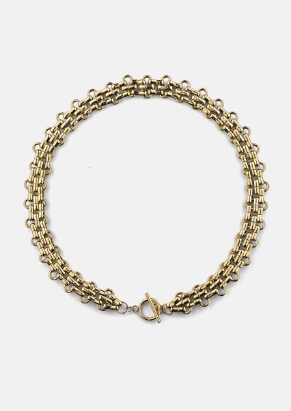 Halsband Bold Weave - 18k Guldpläterat
