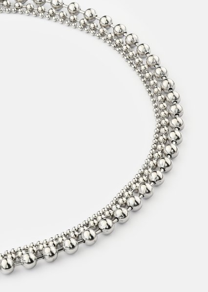 Halsband Layered Shine – Silverpläterat