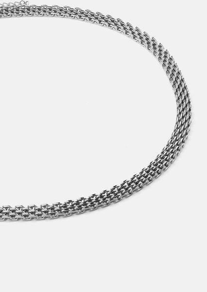 Halsband Twilight Chain Choker – Silverpläterat