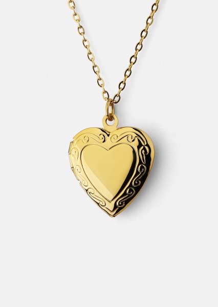 Halsband Golden Heart Mini - 18k Guldpläterat