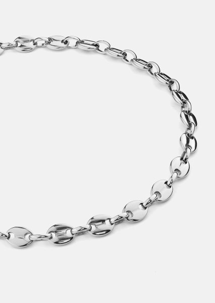 Halsband Bold Link – Silverpläterat