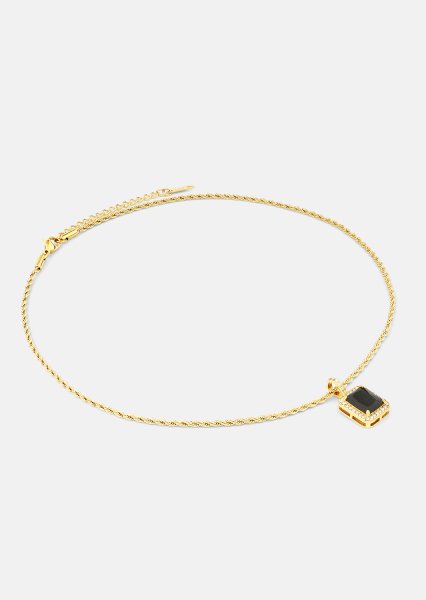 Halsband Black Luxe - 18k Guldpläterat