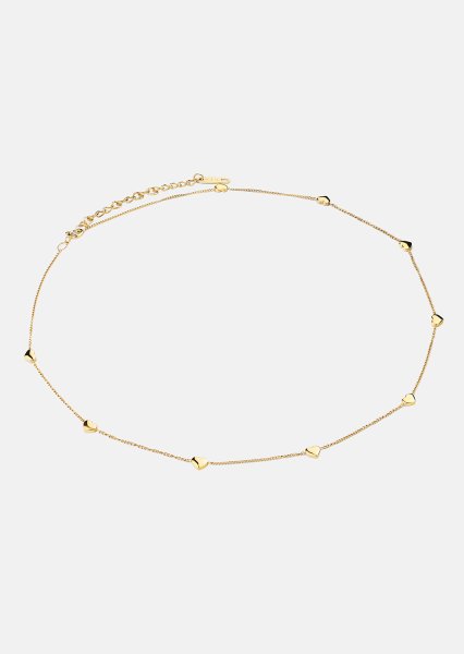 Halsband Golden Hearts - 18k Guldpläterat