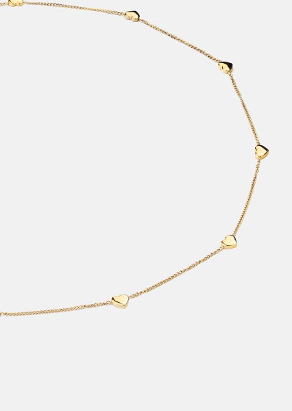 Halsband Golden Hearts - 18k Guldpläterat