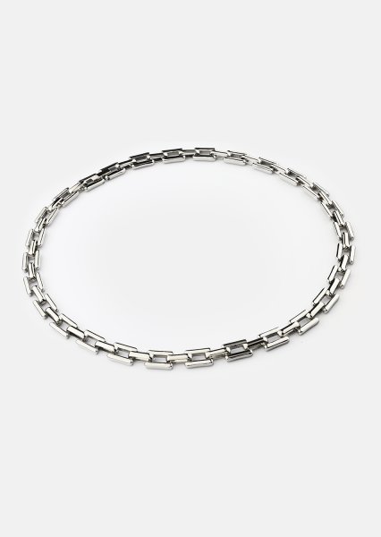 Halsband Chain Link – Silverpläterat