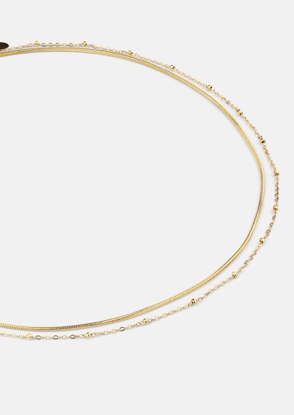 Halsband Duo Grace – 18k Guldpläterat