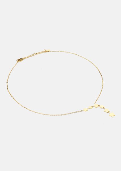 Halsband Stjärnfall - 18k Guldpläterat