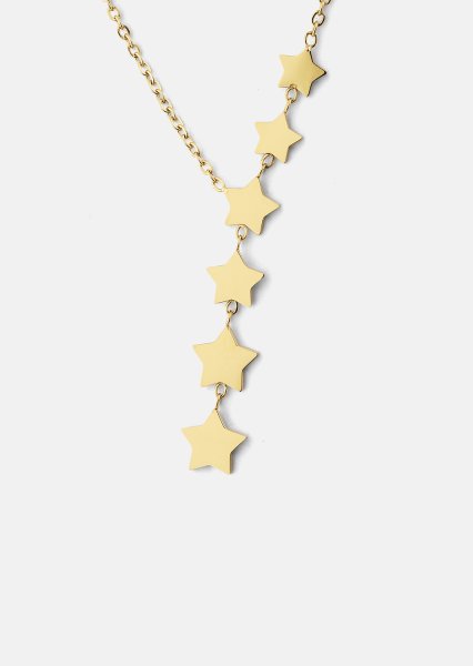 Halsband Stjärnfall - 18k Guldpläterat