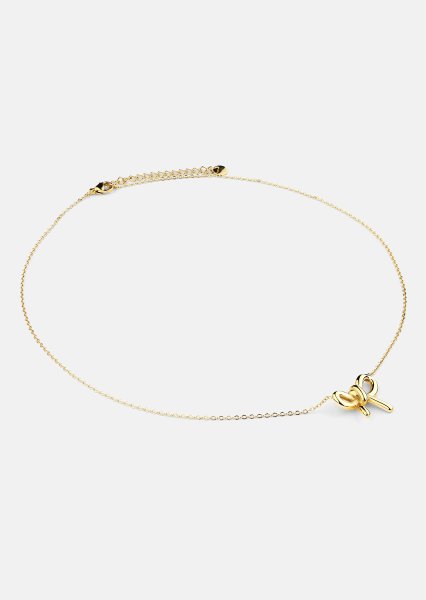 Halsband Golden Bow - 18k Guldpläterat