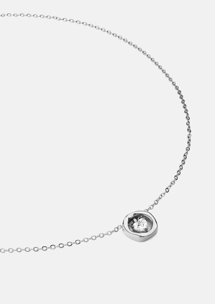 Halsband Silver Heart – Silverpläterat