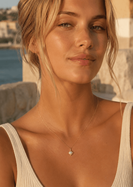 Halsband North Pearl - 18k Guldpläterat