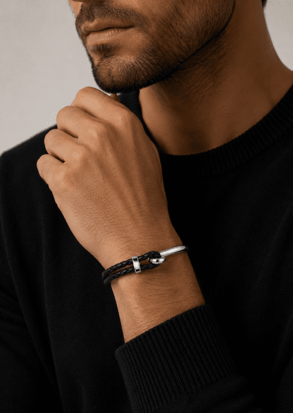 Läderarmband Gravitas Link