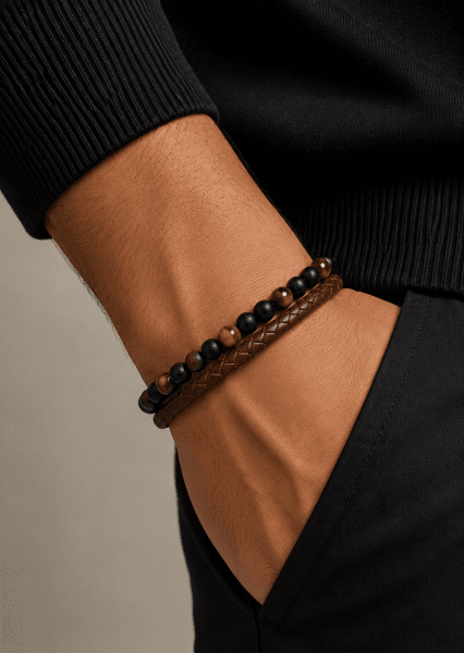 Läderarmband Luxe Tangle