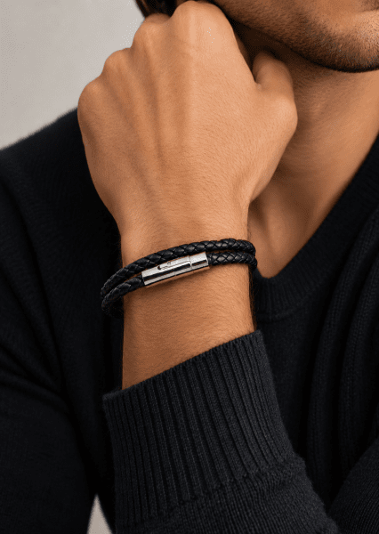 Läderarmband Luxe Tangle