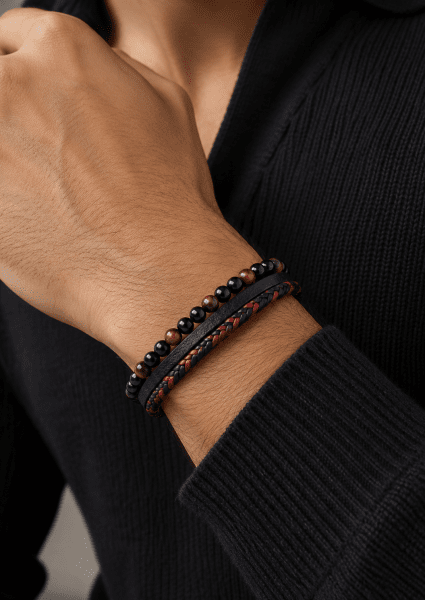 Läderarmband Nightfall Bond