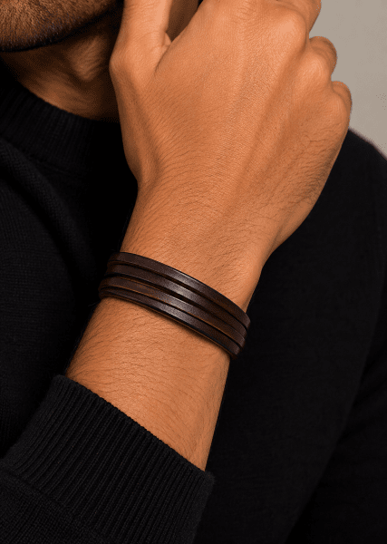 Läderarmband Savage Echo