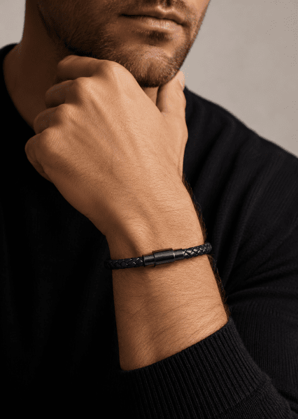 Läderarmband Silvan Edge