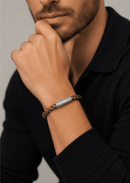 Läderarmband Cobalt Ridge