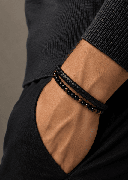 Läderarmband Titan Knot