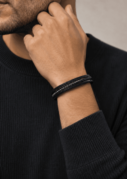 Läderarmband Vanguard Link