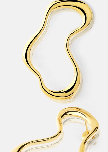 Fluid Glow Örhänge - 18k Guldpläterat