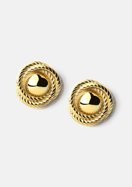 Örhänge Regal Twist - 18k Guldpläterat