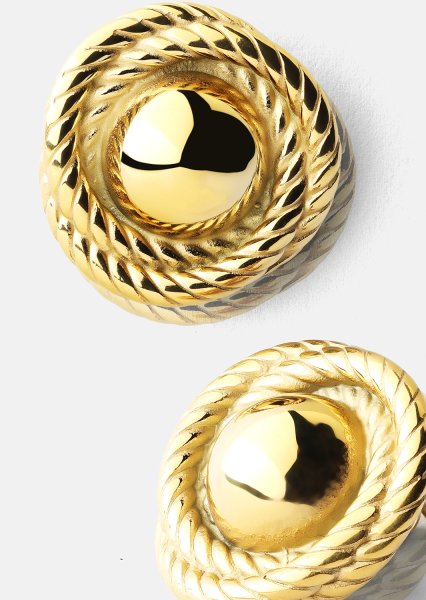 Örhänge Regal Twist - 18k Guldpläterat