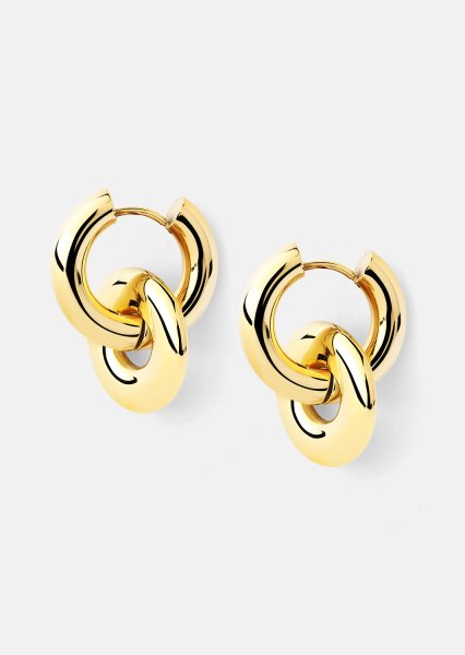 Örhängen Chunky Link – 18k Guldpläterade
