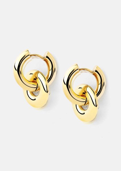 Örhängen Chunky Link – 18k Guldpläterade