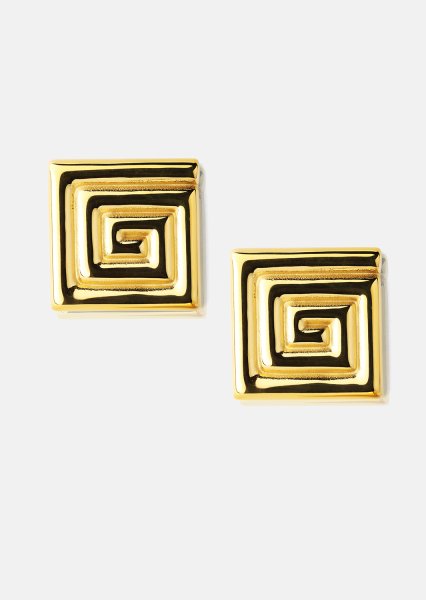 Örhänge Geometric Glow - 18k Guldpläterat