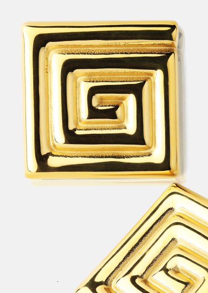 Örhänge Geometric Glow - 18k Guldpläterat