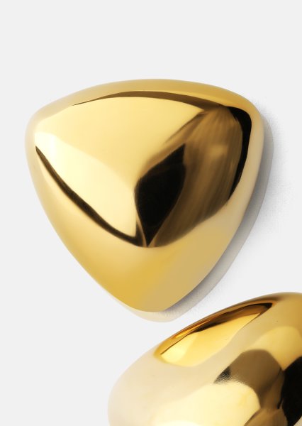 Örhängen Bold Curve – 18k Guldpläterade