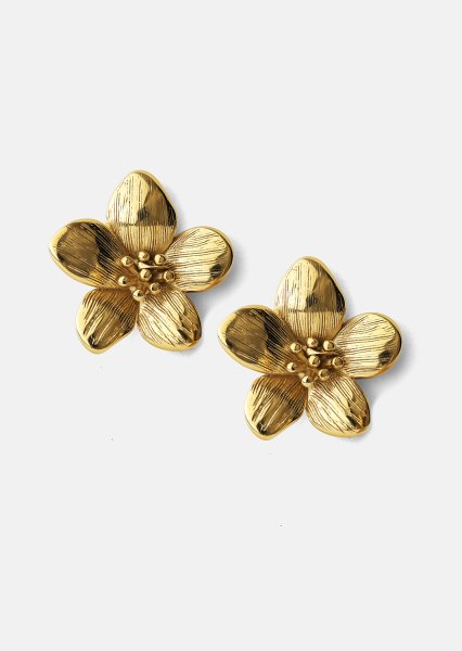 Örhängen Flora Shine – 18k Guldpläterade