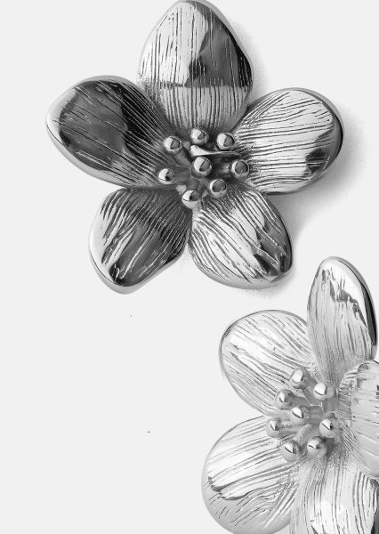 Örhängen Flora Shine – Silverpläterade