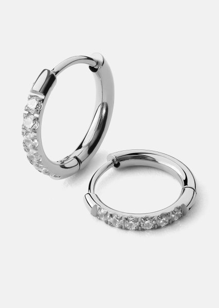 Örhängen Lumira Halo - Silverpläterade