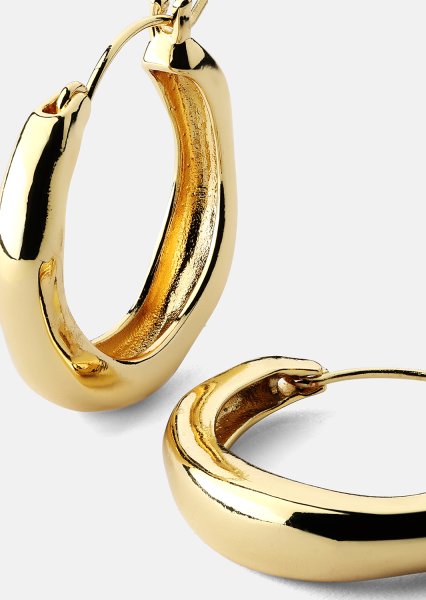 Örhänge Mila Hoops - 18k Guldpläterat