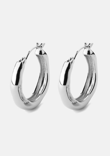 Örhänge Mila Hoops - Silverpläterat