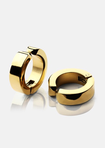 Örhänge Petite Hoop - 18k Gold Plated
