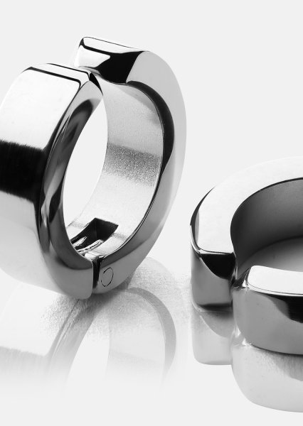 Örhänge Petite Hoop - Silverpläterat