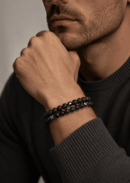 Pärlarmband Onyx Fusion