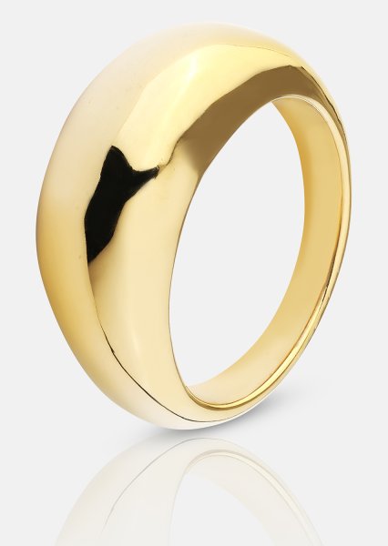 Golden Bold Ring - 18K Guldpläterad