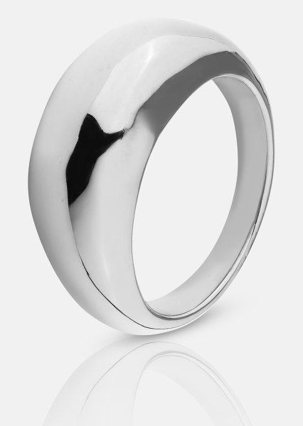 Golden Bold Ring - Silverpläterad