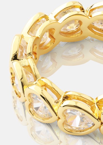 Ring Heartfelt Love- 18k Gold Plated